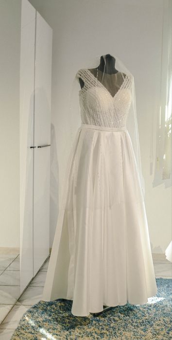 Rochie de mireasă superbă + pantofi & voal CADOU