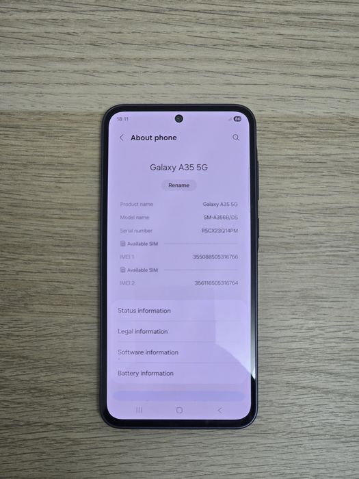 Samsung A35 5G Dual Sim Blue Navy