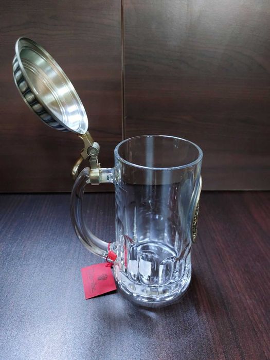 Сувенир / Подарък за мъж - луксозна немска халба за бира GERZ Demix, 0.5L