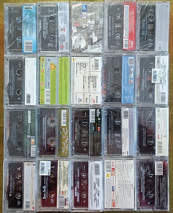 Casete audio sigilate cu muzică Românească Pop , Dance , Rock