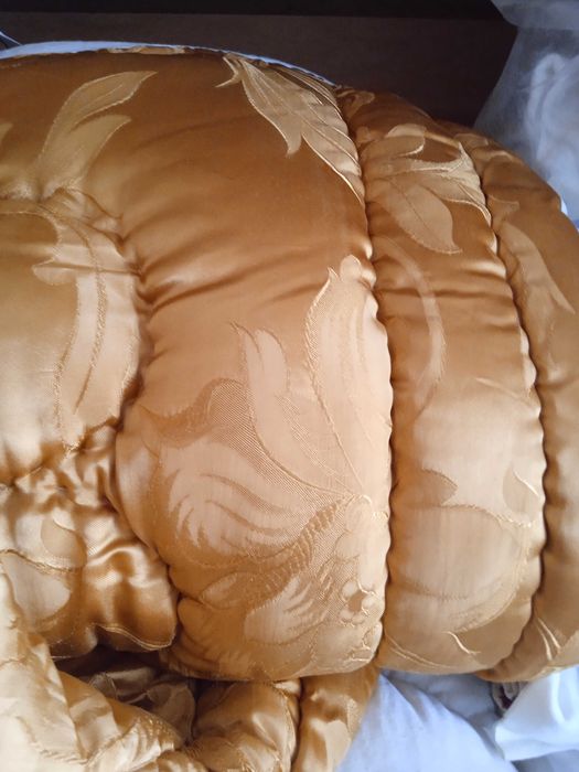 4 бр нови юргани памук - 2 х150 /200 см жълти+ 2х 170/210 син и розов