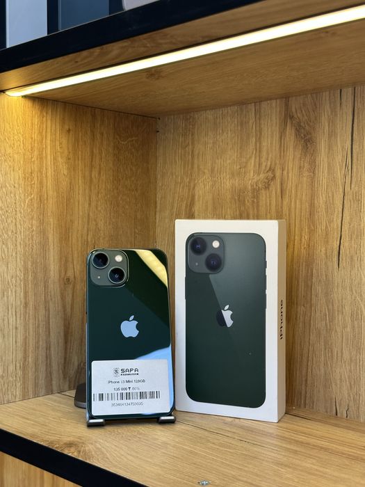 айфон 13 мини зеленый с коробкой