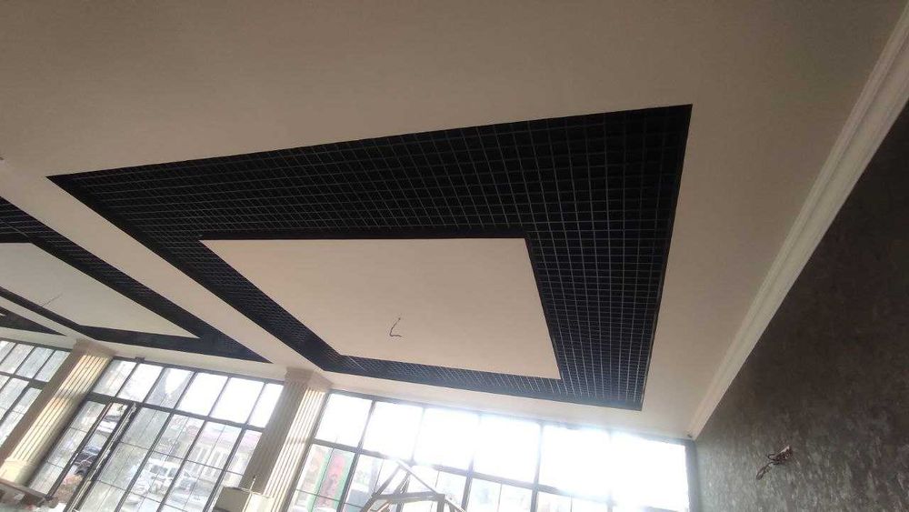 Грильято потолок | Грилято | сеточный потолок | клеточный | Grilyato |