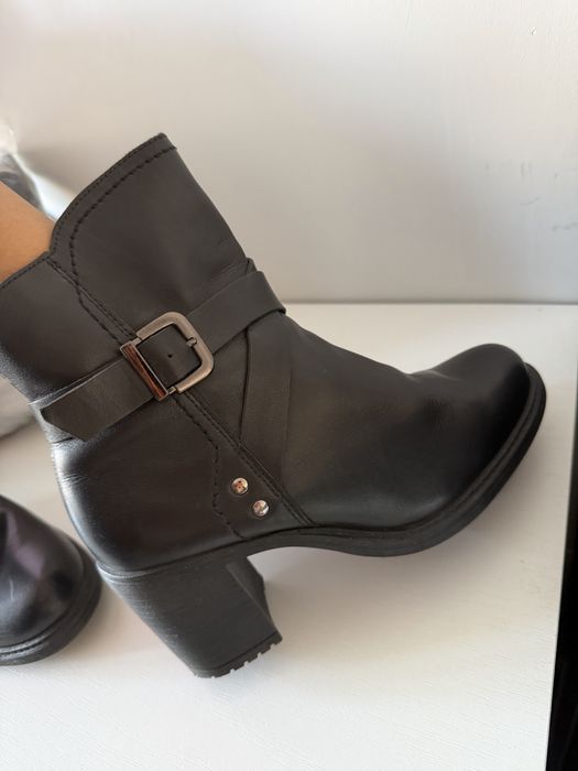 Весна-осень ботинки Кожаные