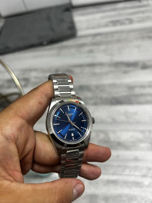 Longines Conquest Automatic 41mm Safir Blue ,  Spate Transparent