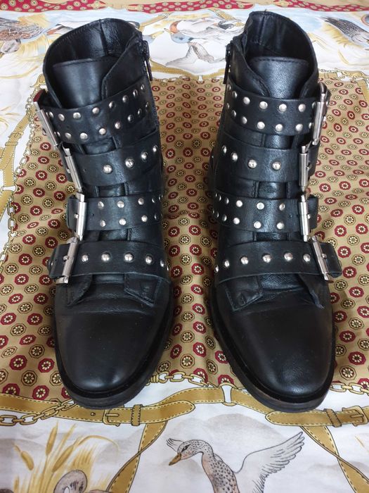 Ghete cizme piele naturala Reserved Zara Massimo Dutti Musette