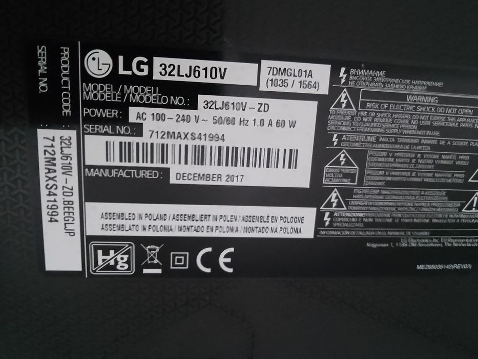 TV SMART LG,WIFi,full HD80cm