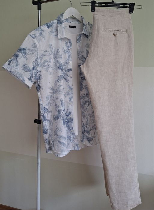 Льняные брюки от Zara Man