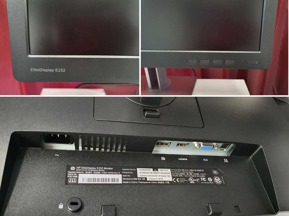 Monitor LCD 23” HP EliteDisplay E232 Full HD [impecabil]