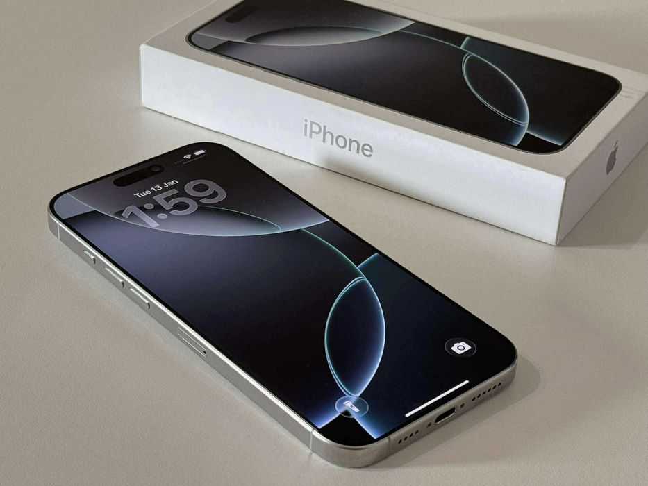 Бартер! iPhone 16 Pro Max White Titanium (Бял) 100% Батерия.