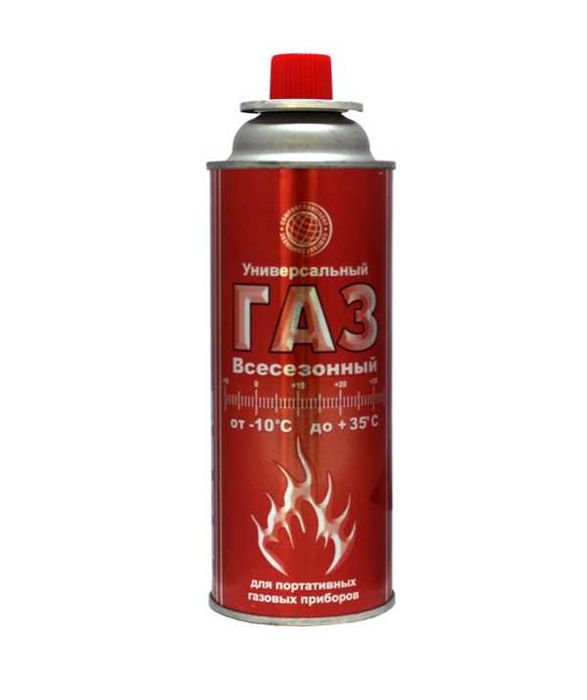 Газовый баллон для горелок и портативных плит, бутан-пропан 220 г pl6