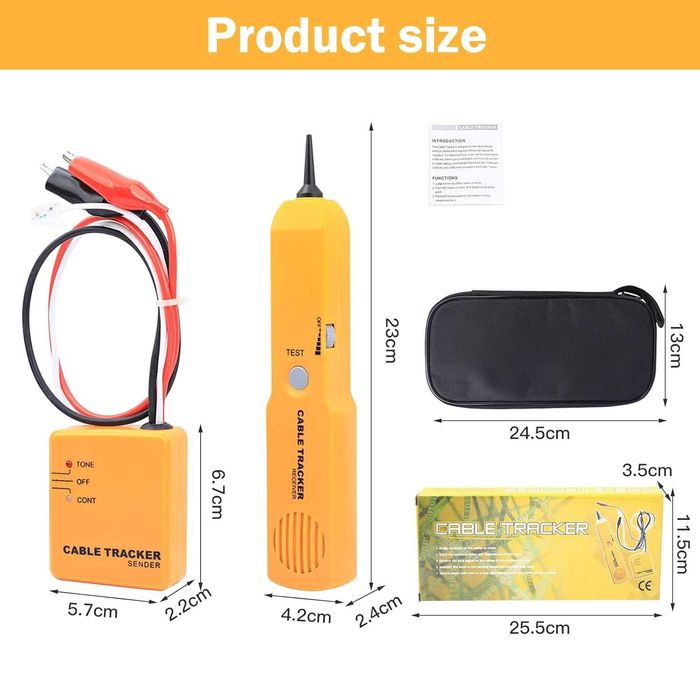 НОВ! Тестер за кабели и трасета, детектор за прекъсване