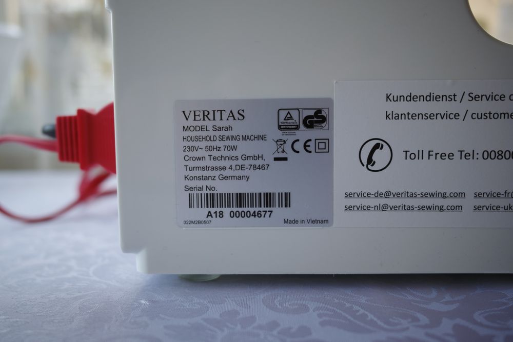 Masina de cusut VERITAS Sarah 70W