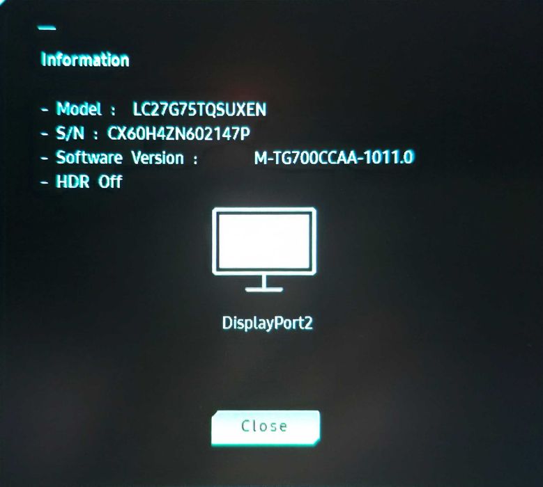 Monitor Samsung LC27G75TQSUXEN – 27” 2K 240HZ – Stare foarte bună