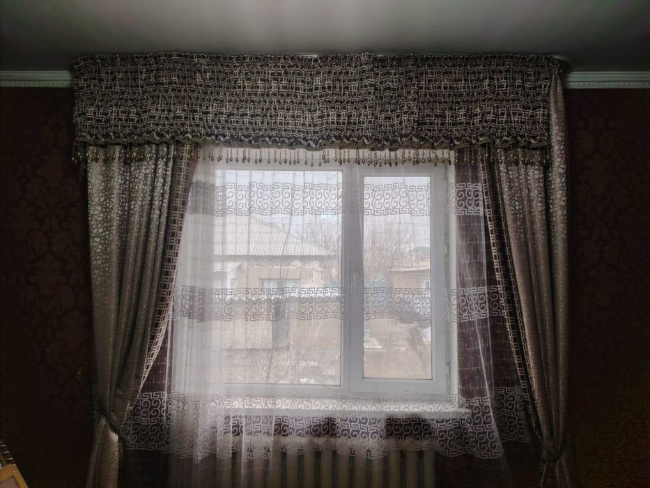 Шторы и тюль вместе новый