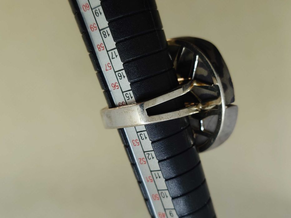 Inel argint (testat) cu jasp și agată