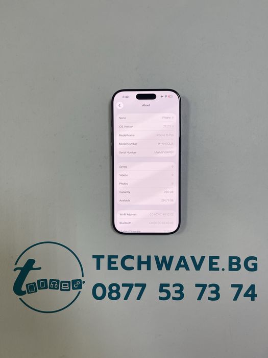 Apple iPhone 16 Pro 256GB Black Titanium 97%