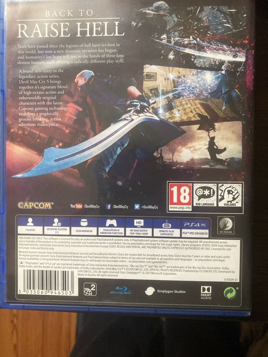 Продавам Devil May Cry 5