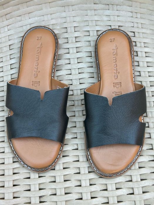 Slapi piele Tamaris mar.37 si gabor 37,5