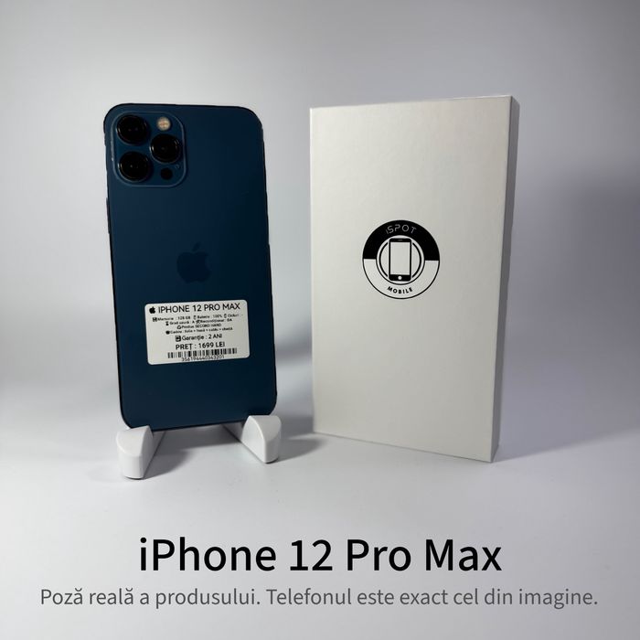 ispotmobile.ro  iPhone 12 Pro Max 128 - 256 - 512 gb ! Garantie 2 ani + cadou