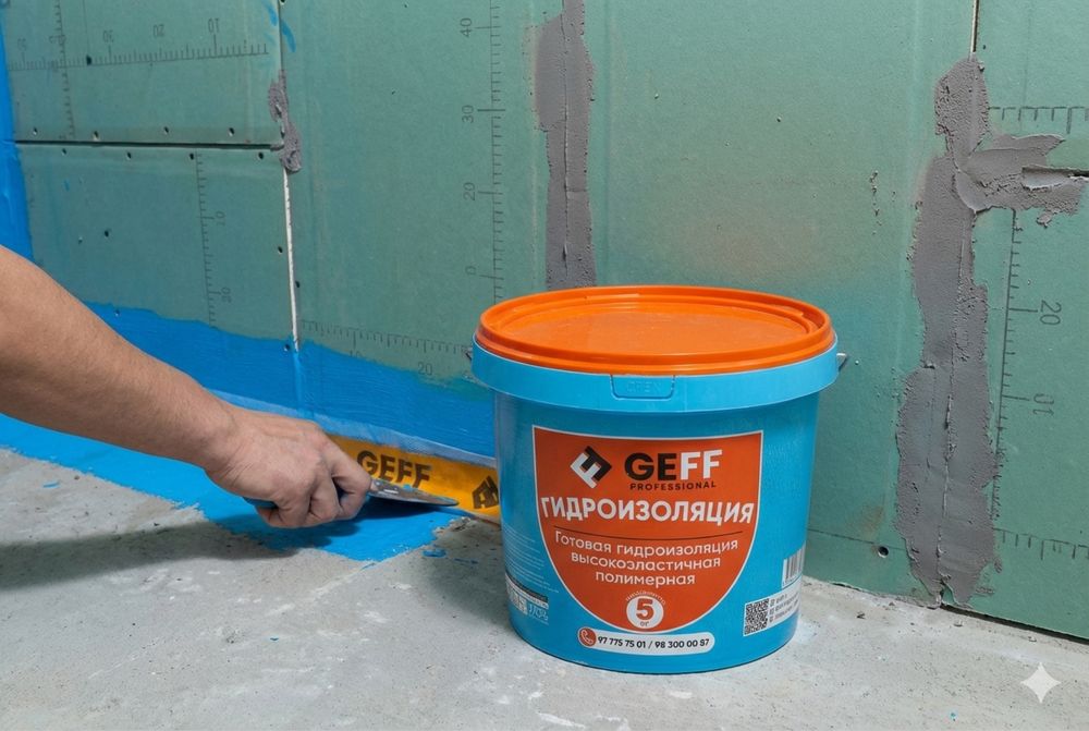 Готовая Гидроизоляция GEFF -5кг  Оптомга