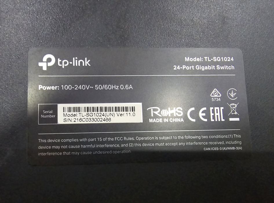 Switch TP-LINK TL-SG1024, 24 x 10/100/1000Mbps
