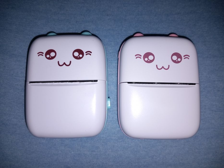 Мини принтер розов и син