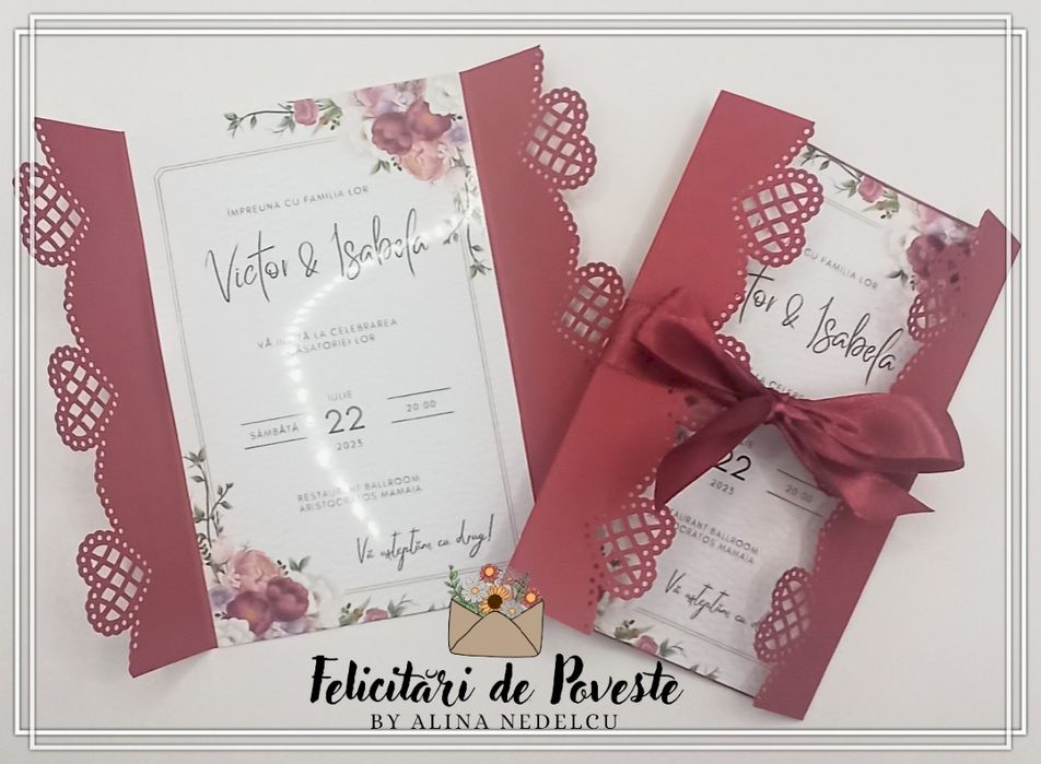 Invitatii de nuntă diverse modele