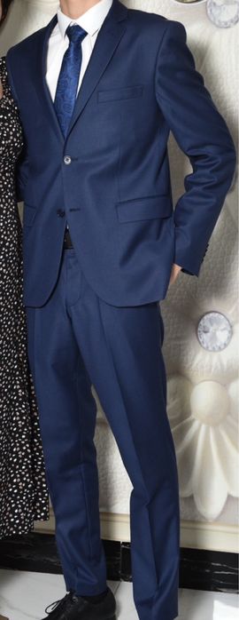 Костюм (двойка) тёмно синий