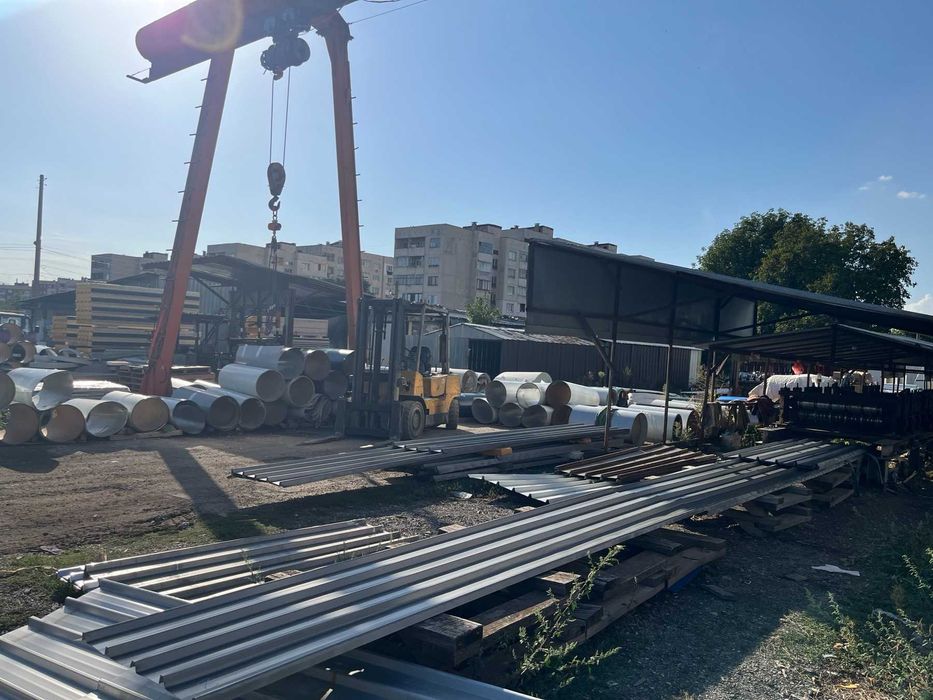 Покривна пвц-пластифицирана ламарина от 1м до 14м дължина 7.00лв.кв.м.