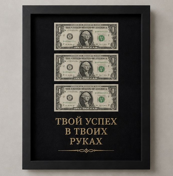 Картины с настоящими купюрами