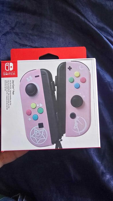 Set 2 joycons Nintendo Switch, pastel pink Sailor Moon