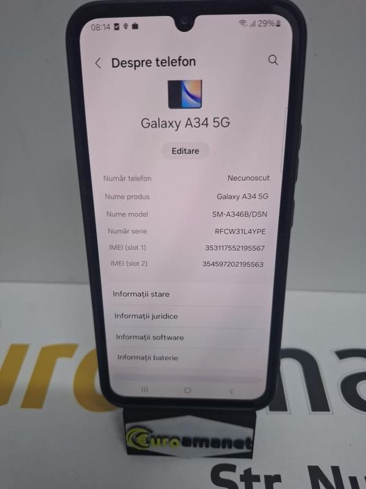 Telefon mobil Samsung Galaxy A34, 128GB -N2-