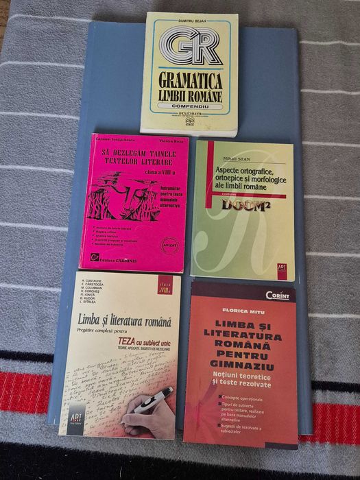 Ocazie ! Cinci carti pt studiul limbii și literaturii române, gimnaziu