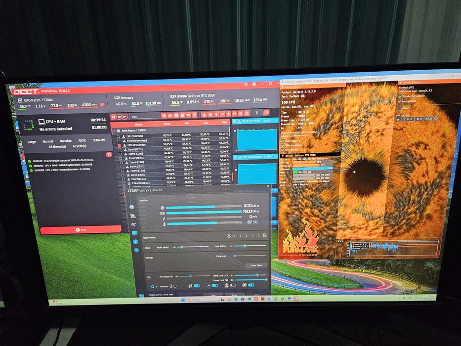 Гейминг компютър 3г ГАРАНЦИЯ/Ryzen 7 5700x/RTX3060 12gb