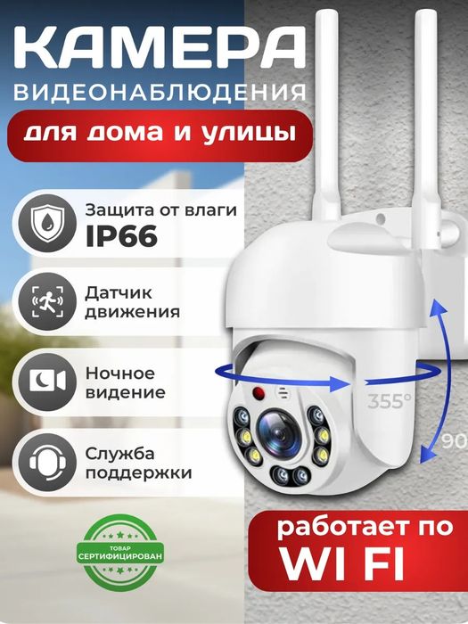 WiFi smart kamera wifi camera наружная камера 360 kamera iCSee