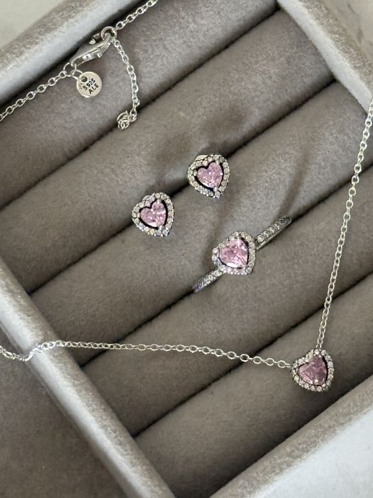 Pandora set argint 925 pink edition