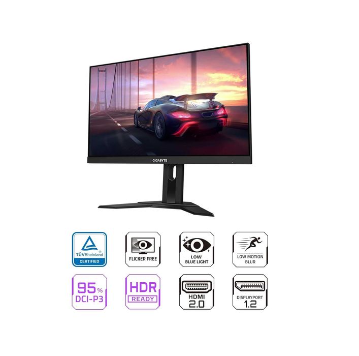 ; Монитор Gigabyte 24" G24F 2 EU/IPS/165hz/1mc/FHD/HDMI/Black