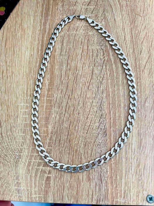 Сребърен синджир плътен