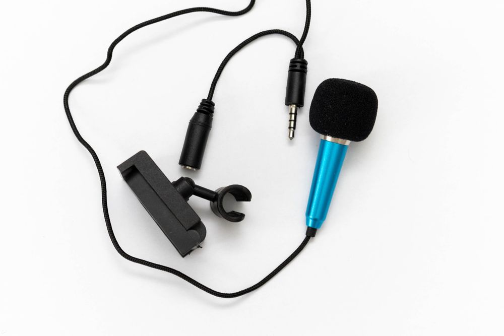 Mini Microfon Albastru
