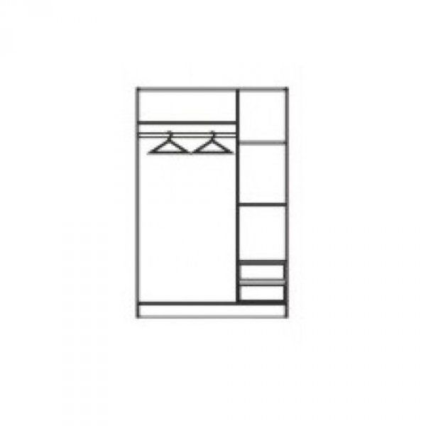 Гардероб 2 с чекмеджета НОВИ