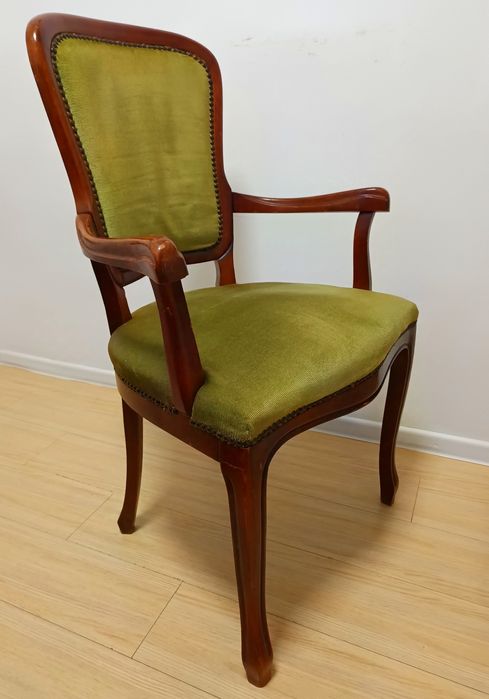 Fotoliu vintage | lemn masiv tapițate