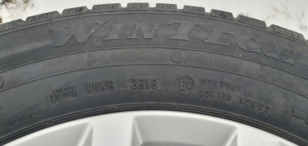 Jante cu anvlope iarna M+S 215 60 R16 passat b8 b7 b6 golf 7 6 5