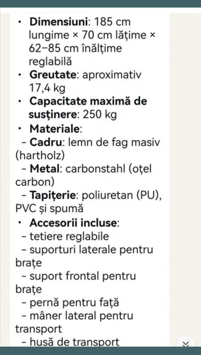 Vând masă masaj nouă!!