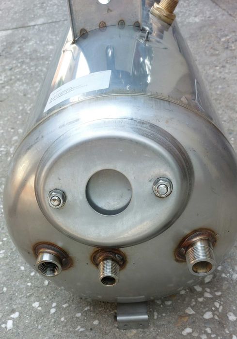Boiler inox,cu serpentina fix inox de 48 l .