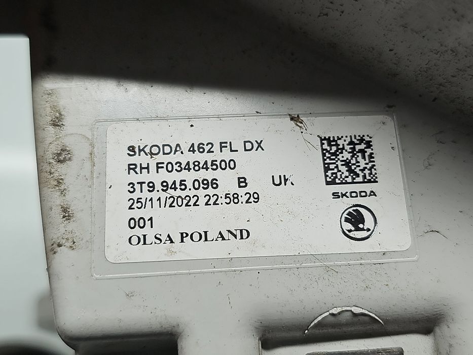 Stop aripa dreapta Skoda Superb II (3T5) [Fabr 2009-2015] Break Faceli