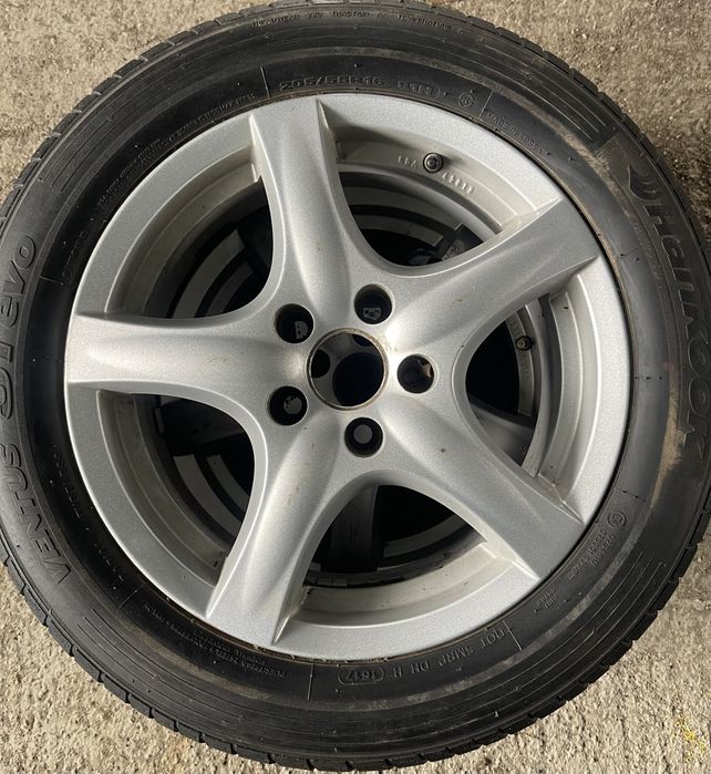 Jante aliaj R16 5x108 Ford Volvo anvelope de vara 205 55 R16 Hankook