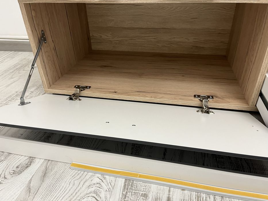 Set mobilier modular/comoda perete living / tv cu usi, sertare, leduri