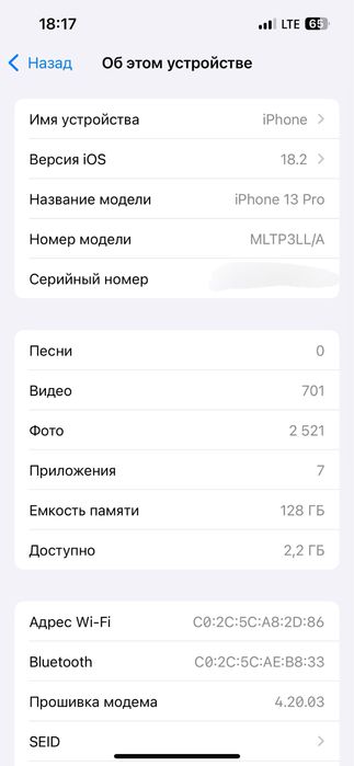 iphone 13pro LLA