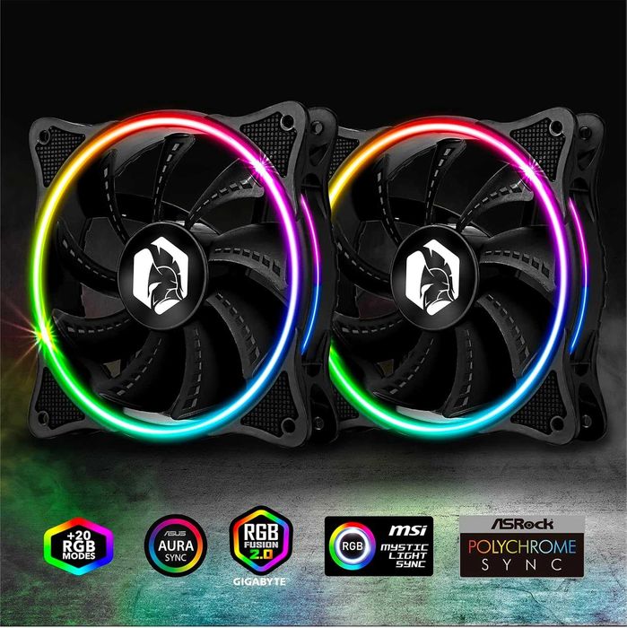 Ventilator Cooler PC EMPIRE GAMING Gamer 2x120mm RGB PWM 3 pin 5 V